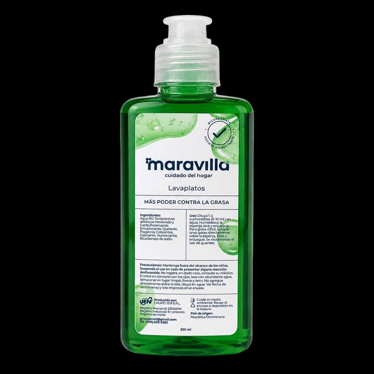 Lavaplatos 320 ml · Rectangular